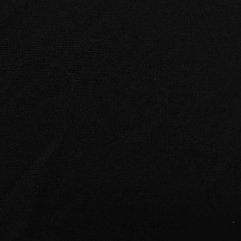 Polyester Stretch Interlock Knit Fabric, 295 gsm, 170 cm — Black