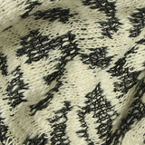 Black Abstract Chunky Knit, Viscose-Poly — texture