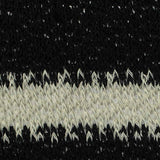 Black Horizontal-Stripe Chunky Knit, Poly-Viscose — texture