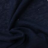 Polyester Cotton Jersey Knit Fabric, 180 gsm, 165 cm — Navy