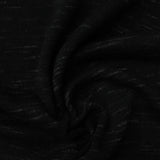 Black Marl French Terry, Viscose-Poly
