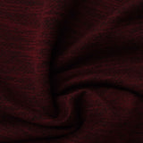 Deep Red Heathered-Marl French Terry, Poly-Cotton