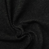 Dark Charcoal Marl Interlock Knit, Poly-Cotton
