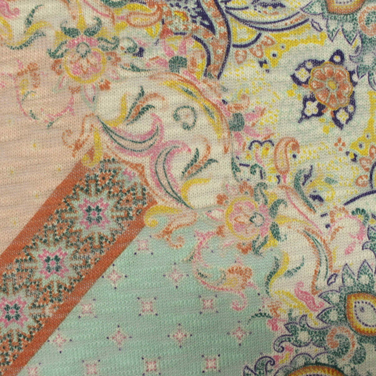 Multi Abstract-Paisley Knit, Polyester