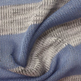 Blue Marl Chunky Knit, Poly-Viscose