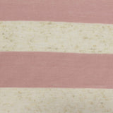 Pink Horizontal-Stripe Jersey Knit, Poly-Cotton
