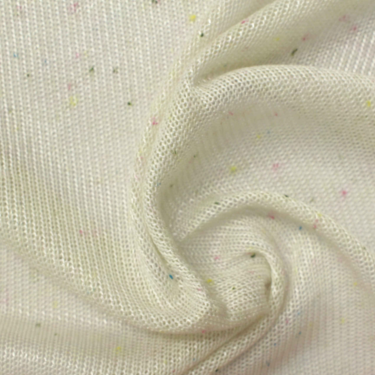 White Flecks Chunky Knit, Polyester