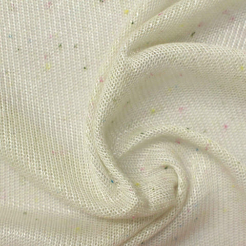 White Flecks Chunky Knit, Polyester