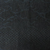 Navy Floral Chunky Knit, Poly-Viscose