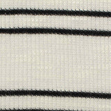 Black Horizontal-Stripe Chunky Knit, Viscose — texture