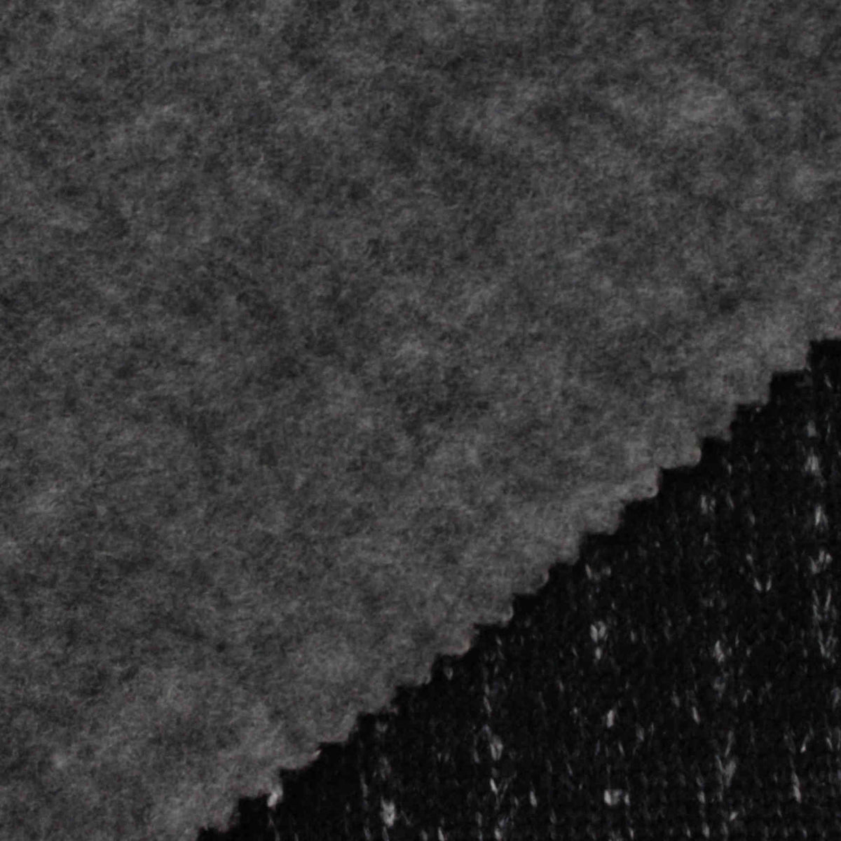 Dark Grey Marl Chunky Knit, Polyester, 270 gsm