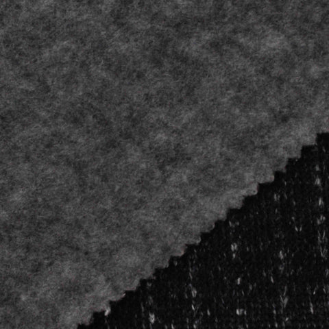 Dark Grey Marl Chunky Knit, Polyester, 270 gsm