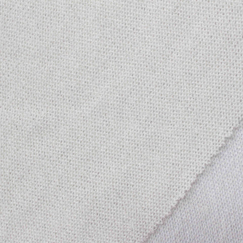 Polyester Viscose Stretch Chunky Knit Fabric, 156 gsm, 190 cm — White