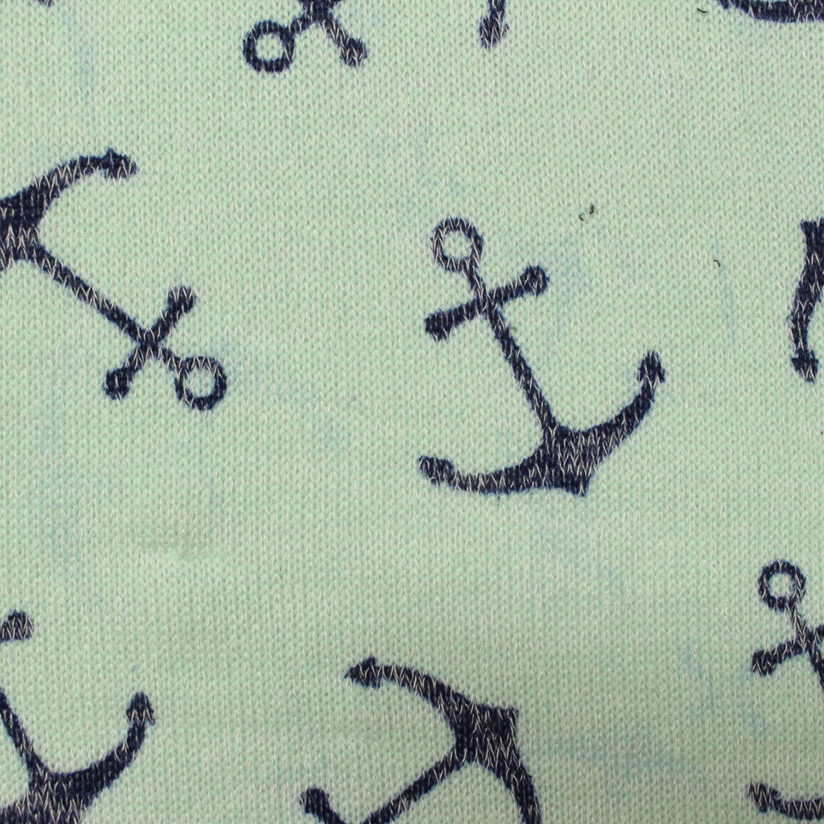 Dark Blue Anchors Chunky Knit, Poly-Viscose