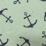 Dark Blue Anchors Chunky Knit, Poly-Viscose