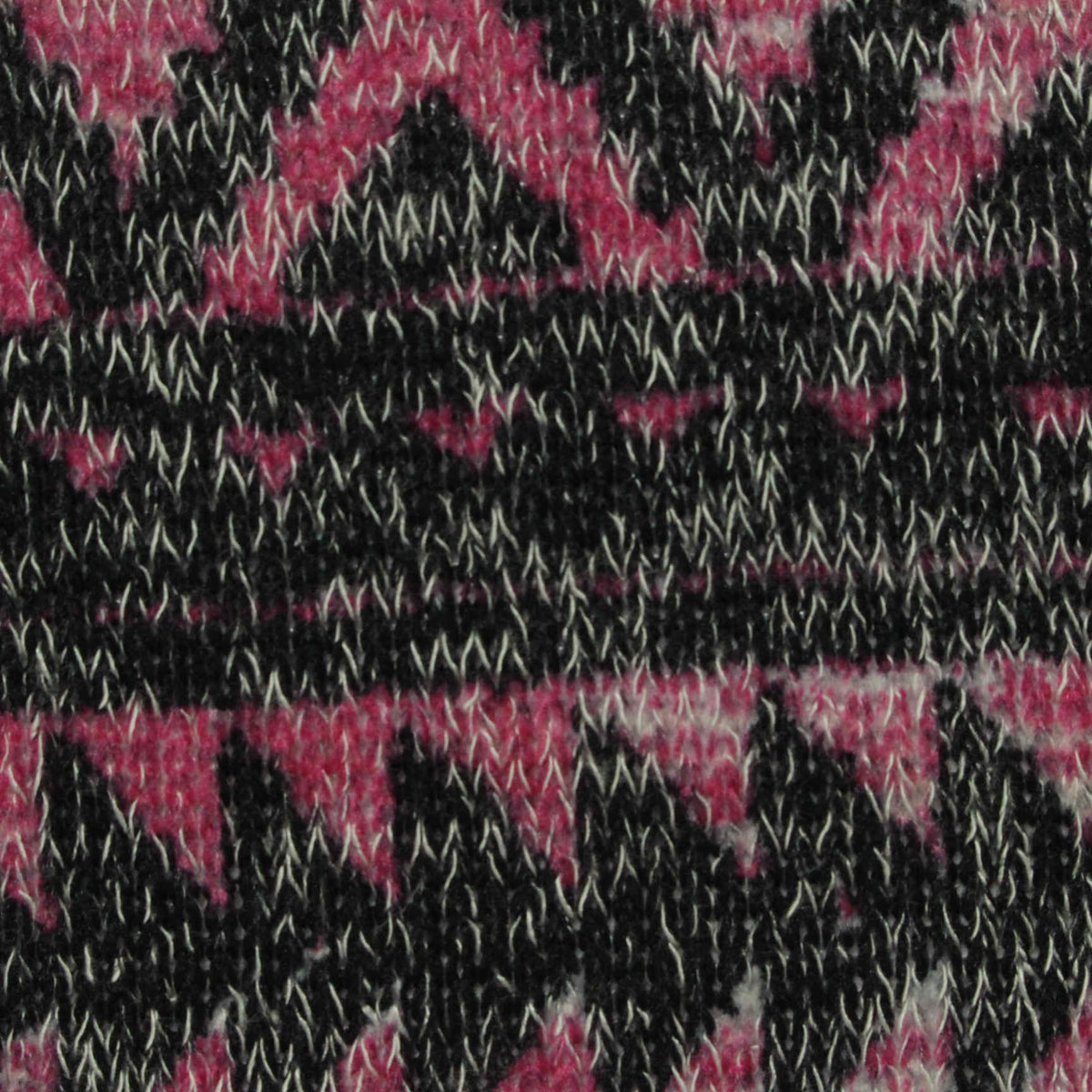 Black Houndstooth Chunky Knit, Poly-Viscose