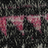 Black Houndstooth Chunky Knit, Poly-Viscose — texture