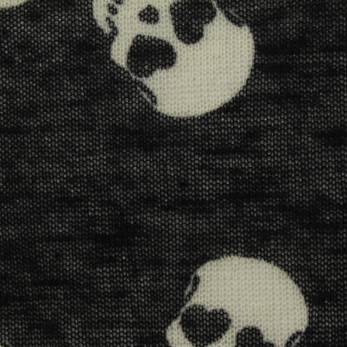 White Skull Chunky Knit, Polyester, 115 gsm, 160 cm