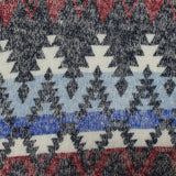 Navy Geometric Chunky Knit, Poly-Viscose