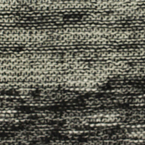 Grey Horizontal-Stripe Chunky Knit, Viscose-Poly, 247 gsm