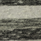 Grey Horizontal-Stripe Chunky Knit, Viscose-Poly