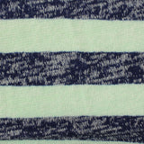 Light Green Horizontal-Stripe Chunky Knit, Poly-Viscose