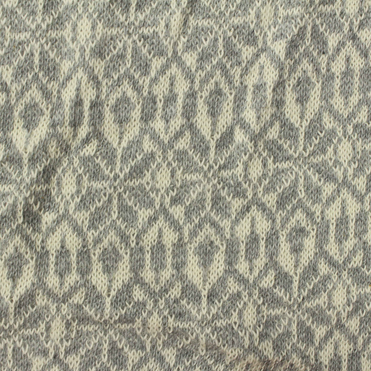 Dark Grey Geometric-Diamond Jacquard, Cotton-Poly