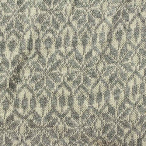 Dark Grey Geometric-Diamond Jacquard, Cotton-Poly