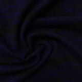Dark Blue Marl Chunky Knit, Poly-Viscose