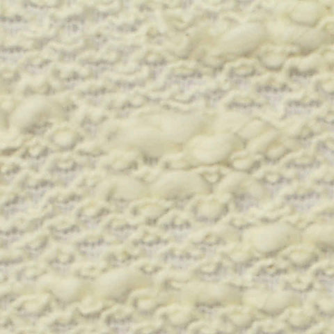 Cream Tone-on-Tone Chunky Knit, Cotton-Poly, 186 gsm