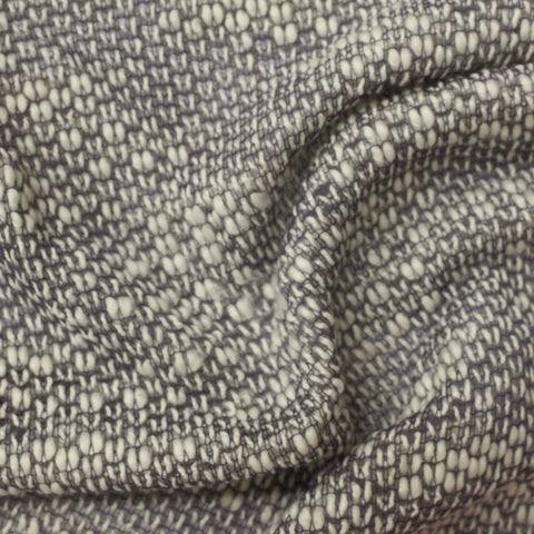 Dark Grey Marl Chunky Knit, Cotton-Poly, 187 gsm