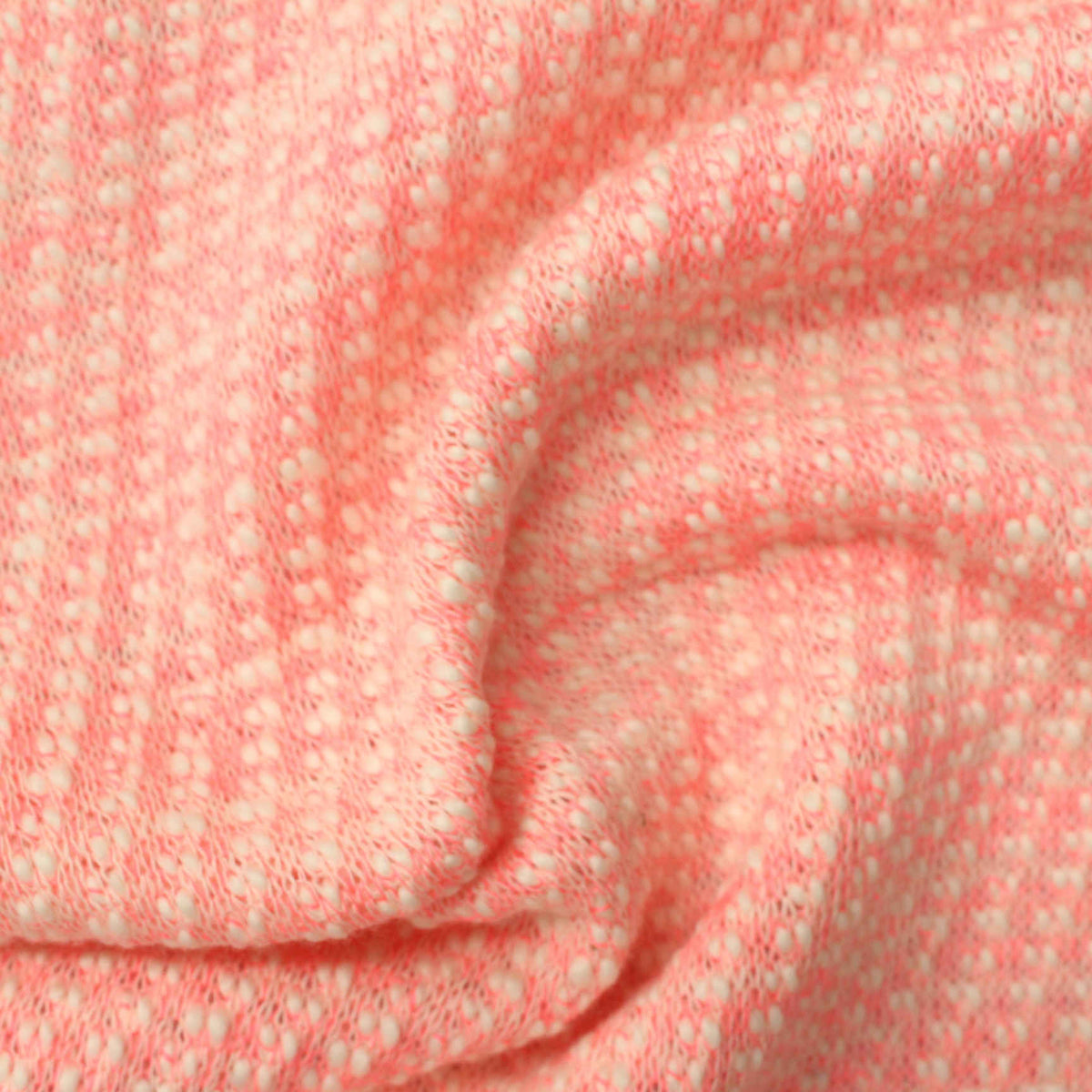 Pink Marl Chunky Knit, Poly-Cotton, 280 gsm