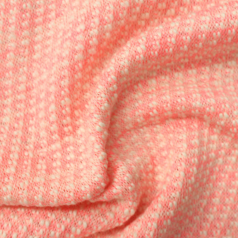 Pink Marl Chunky Knit, Poly-Cotton, 280 gsm
