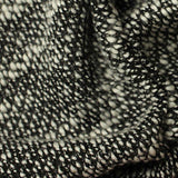 Black Marl Chunky Knit, Poly-Viscose — texture