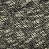 Jacquard Slub Cotton Polyester Chunky Knit Fabric, 175 gsm, 160 cm — Black