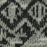 Black Geometric Chunky Knit, Poly-Viscose — texture