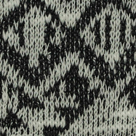 Black Geometric Chunky Knit, Poly-Viscose, 220 gsm