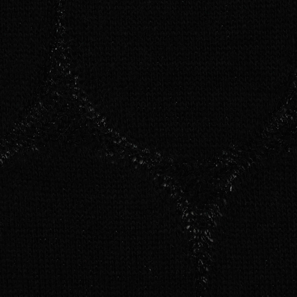 Black Abstract Chunky Knit, Polyester, 300 gsm