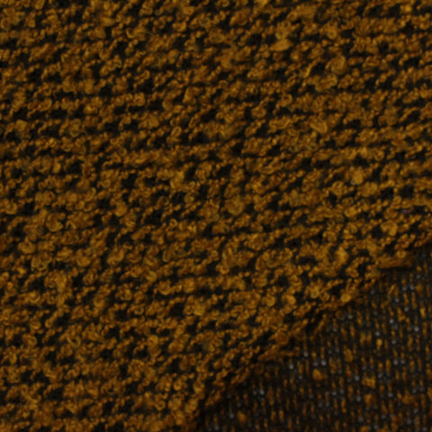 Brown Marl Chunky Knit, Polyester, 196 gsm