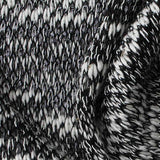 Black Marl Chunky Knit, Cotton-Poly — texture