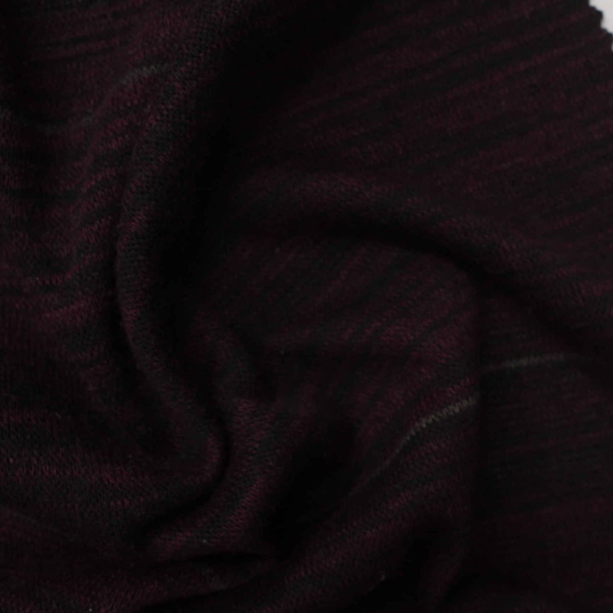 Deep Red Marl Chunky Knit, Poly-Acrylic