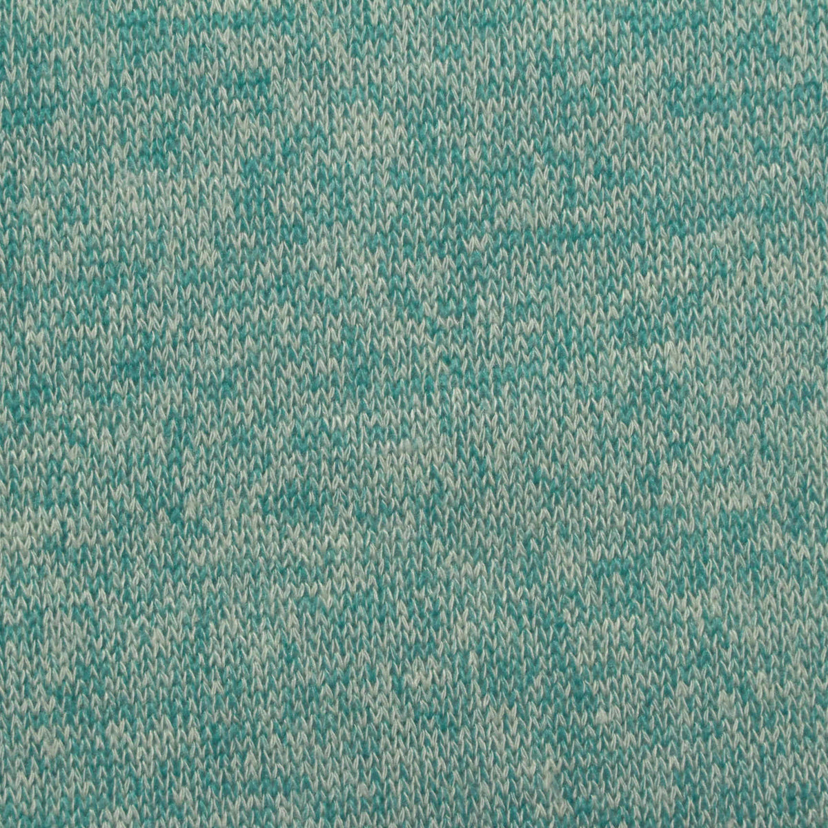 Teal Marl Chunky Knit, Viscose-Poly, 190 gsm