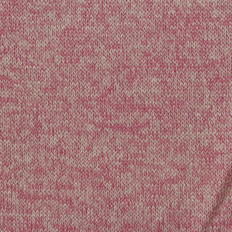 Viscose Polyester Stretch Chunky Knit Fabric, 190 gsm, 155 cm — Pink