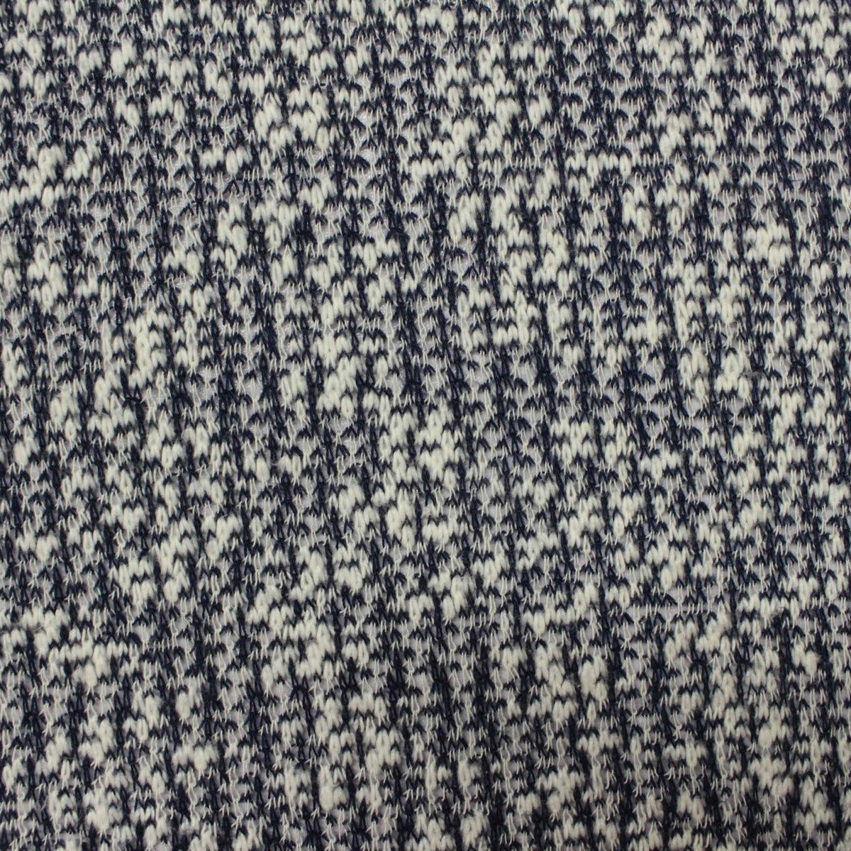 Dark Blue Marl Chunky Knit, Cotton-Poly, 151 gsm