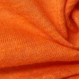 Orange Marl Chunky Knit, Poly-Cotton — texture