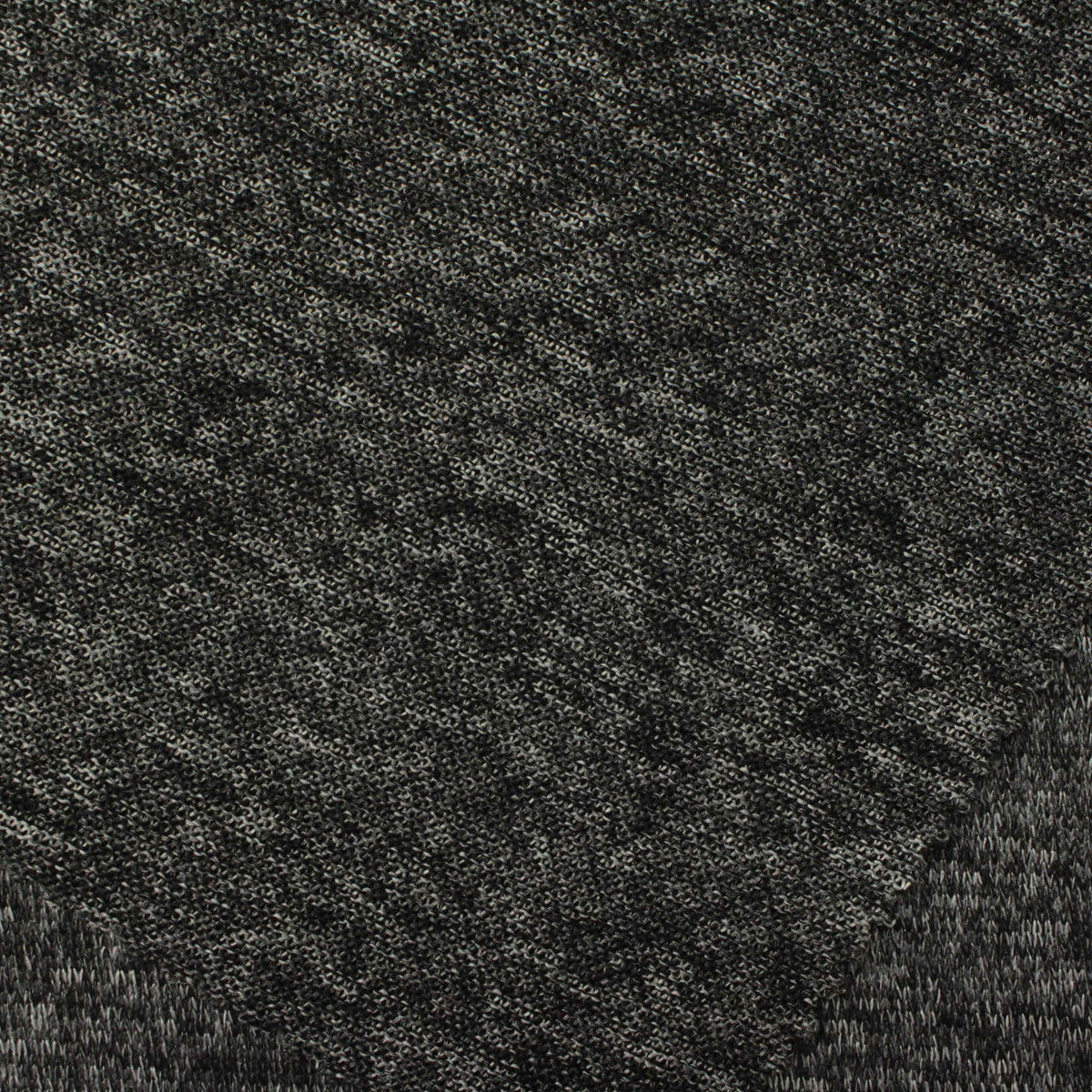 Dark Grey Heathered-Marl Chunky Knit, Polyester, 200 gsm
