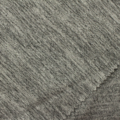 Grey Marl Jersey Knit, Viscose-Poly, 180 gsm
