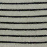 Black Horizontal-Stripe Chunky Knit, Viscose