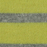 Yellow-Green Horizontal-Stripe Chunky Knit, Cotton — texture