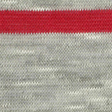 Red Horizontal-Stripe Chunky Knit, Poly-Viscose — texture